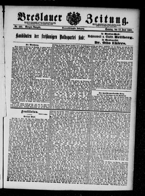 Breslauer Zeitung on Jun 12, 1898