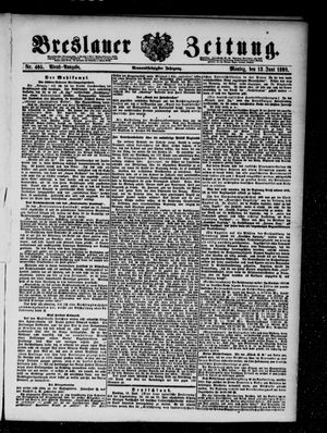 Breslauer Zeitung on Jun 13, 1898