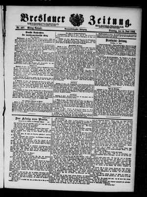 Breslauer Zeitung vom 14.06.1898