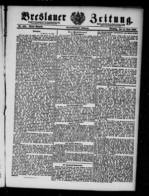 Breslauer Zeitung vom 14.06.1898