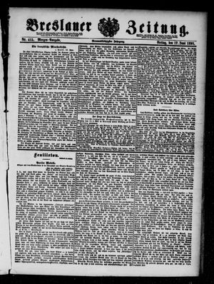 Breslauer Zeitung on Jun 17, 1898