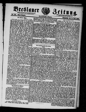 Breslauer Zeitung on Jun 18, 1898