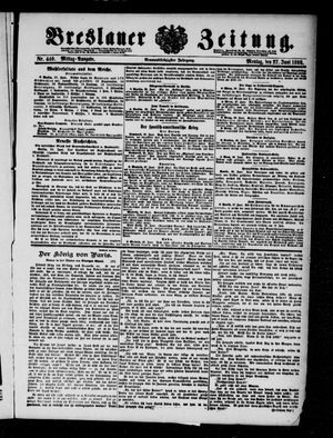 Breslauer Zeitung on Jun 27, 1898