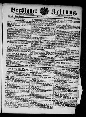 Breslauer Zeitung on Jun 29, 1898