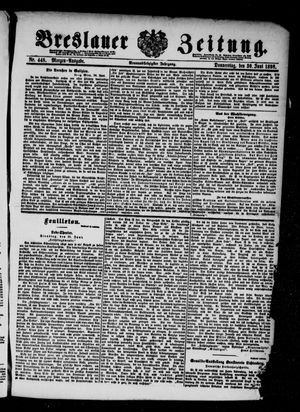 Breslauer Zeitung vom 30.06.1898