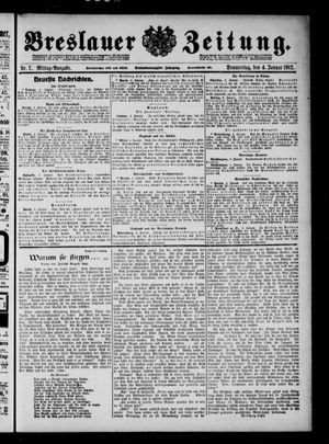 Breslauer Zeitung vom 04.01.1912