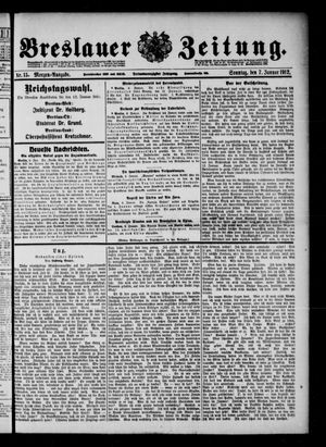 Breslauer Zeitung vom 07.01.1912