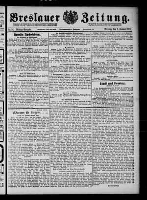 Breslauer Zeitung vom 08.01.1912