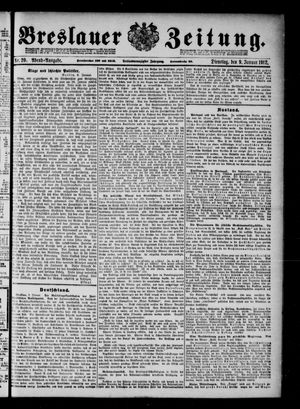 Breslauer Zeitung vom 09.01.1912