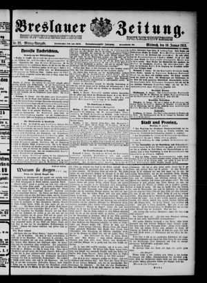 Breslauer Zeitung vom 10.01.1912