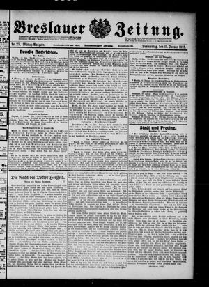 Breslauer Zeitung vom 11.01.1912