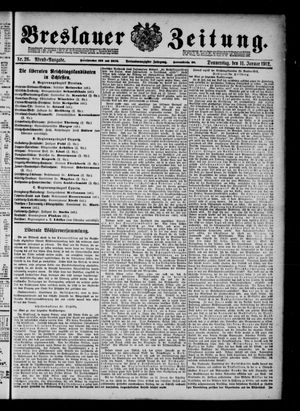 Breslauer Zeitung vom 11.01.1912