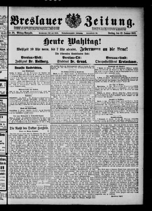 Breslauer Zeitung on Jan 12, 1912