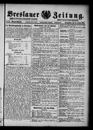 Breslauer Zeitung on Jan 13, 1912