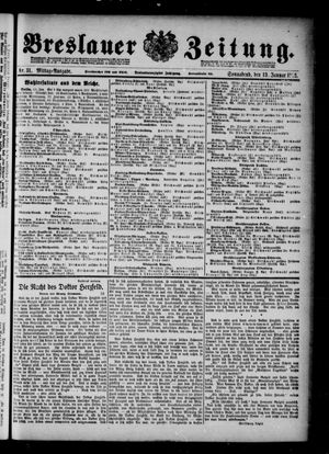 Breslauer Zeitung on Jan 13, 1912