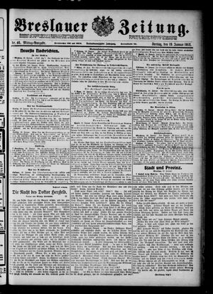 Breslauer Zeitung vom 19.01.1912