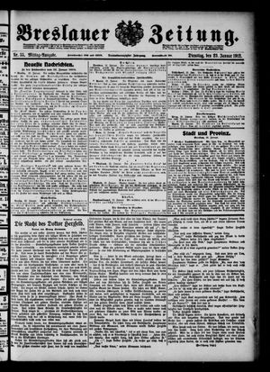Breslauer Zeitung vom 23.01.1912
