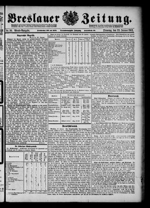 Breslauer Zeitung vom 23.01.1912