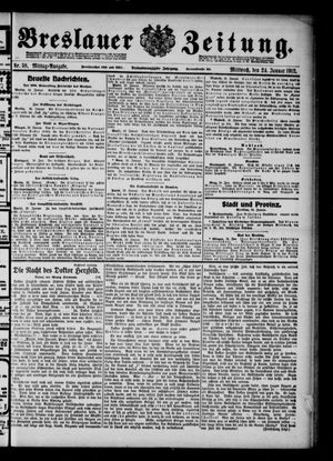 Breslauer Zeitung vom 24.01.1912