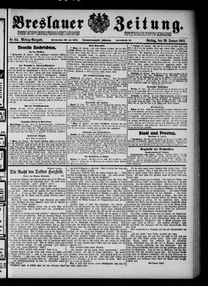 Breslauer Zeitung vom 26.01.1912