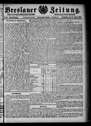 Breslauer Zeitung vom 27.01.1912