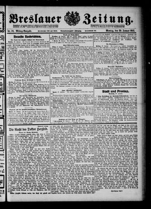 Breslauer Zeitung on Jan 29, 1912