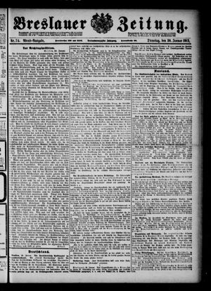 Breslauer Zeitung vom 30.01.1912