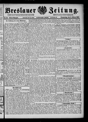 Breslauer Zeitung on Feb 8, 1912