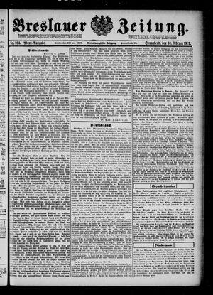 Breslauer Zeitung vom 10.02.1912