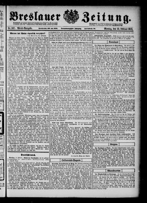Breslauer Zeitung on Feb 12, 1912