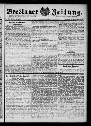 Breslauer Zeitung on Feb 13, 1912