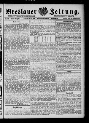 Breslauer Zeitung vom 16.02.1912