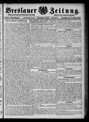Breslauer Zeitung on Feb 17, 1912