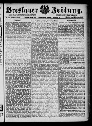 Breslauer Zeitung on Feb 19, 1912