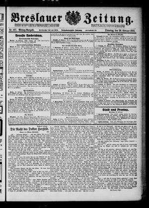 Breslauer Zeitung on Feb 20, 1912