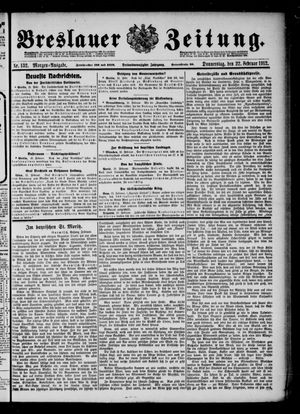 Breslauer Zeitung vom 22.02.1912