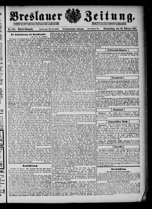 Breslauer Zeitung on Feb 22, 1912
