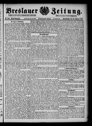Breslauer Zeitung vom 24.02.1912