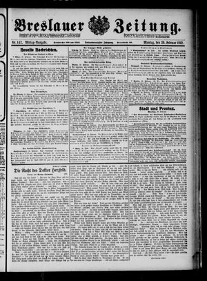 Breslauer Zeitung vom 26.02.1912