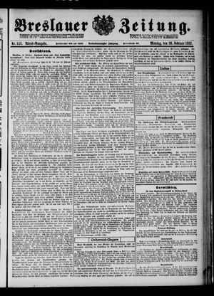 Breslauer Zeitung vom 26.02.1912