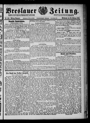 Breslauer Zeitung vom 28.02.1912