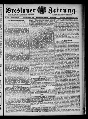 Breslauer Zeitung vom 28.02.1912