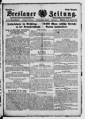 Breslauer Zeitung vom 19.01.1916