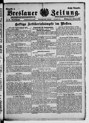 Breslauer Zeitung vom 07.02.1916