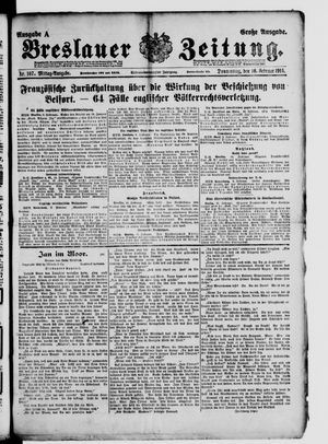Breslauer Zeitung on Feb 10, 1916