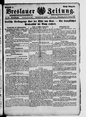 Breslauer Zeitung vom 10.02.1916