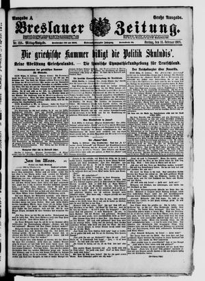 Breslauer Zeitung vom 11.02.1916