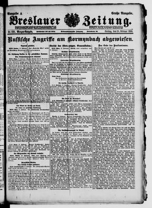 Breslauer Zeitung vom 18.02.1916