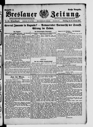 Breslauer Zeitung on Feb 22, 1916