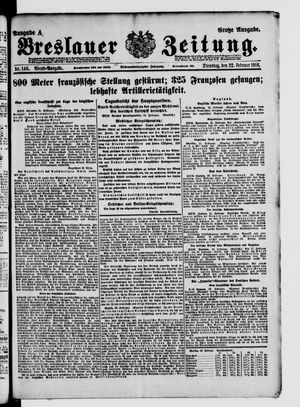 Breslauer Zeitung on Feb 22, 1916